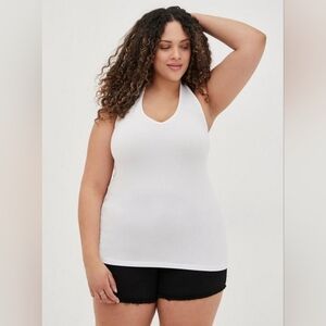 Torrid 2 Foxy V Neck Halter Top